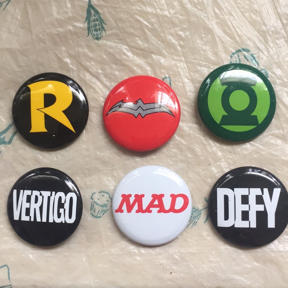 Comic Book Nerdy Marvel Superheroes Pins Set